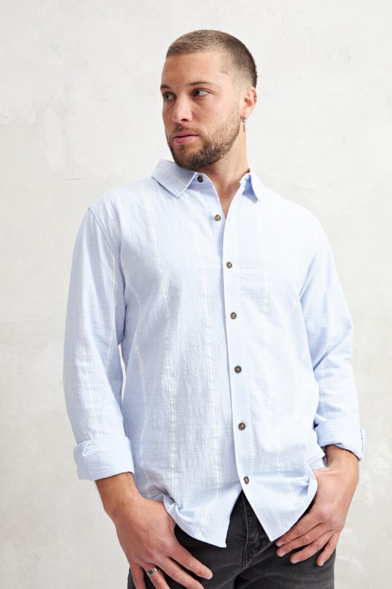 CAMISA BRAD - CELESTE 