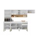 Modulos De Cocina Incluye 4 Modulos Y Mesada BLANCO