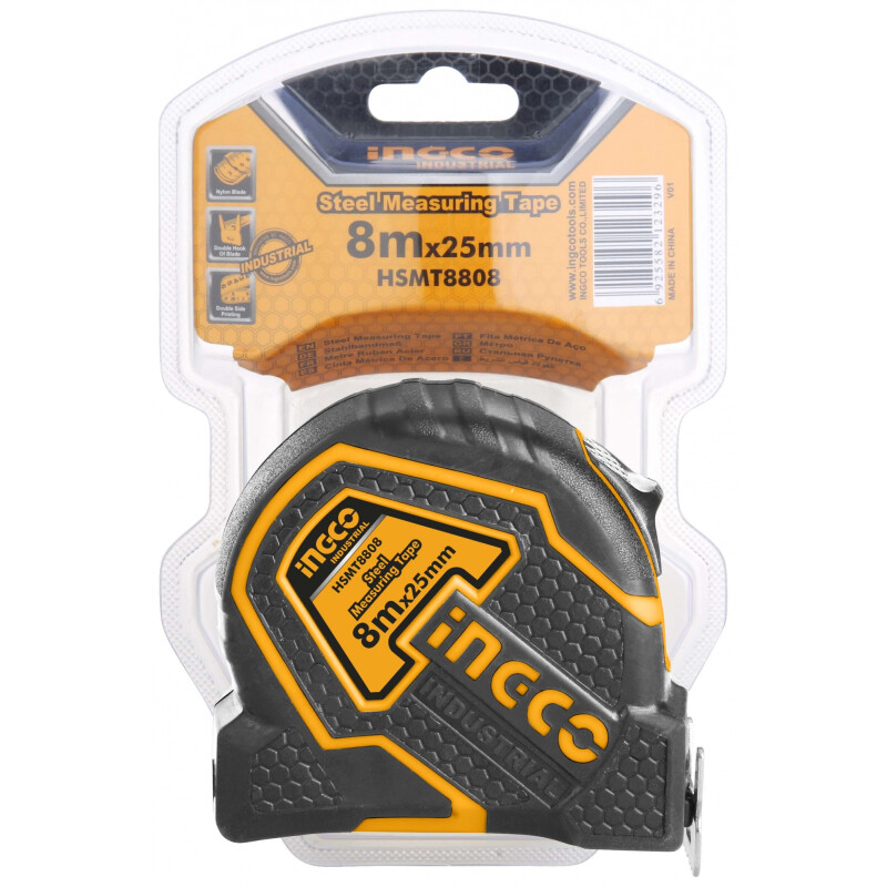 CINTA METRICA INDUSTRIAL 8 MT INGCO 25MM HSMT8808 CINTA METRICA INDUSTRIAL 8 MT INGCO 25MM HSMT8808