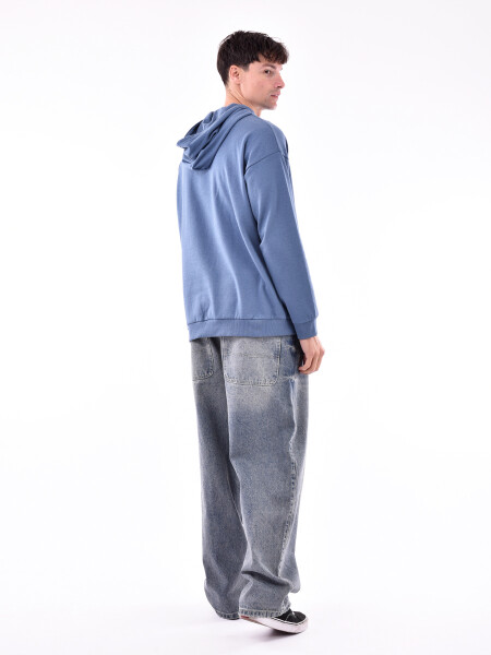 HOODIE MARTÍN AZUL PIEDRA