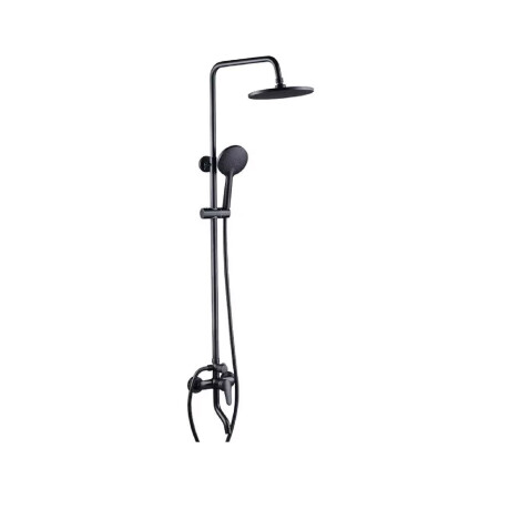 Barra columna de ducha redonda inoxidable para renovaciones de baño modernas Barra columna de ducha redonda inoxidable para renovaciones de baño modernas