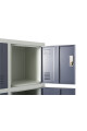 Guardabultos Locker Metálicos De 8 Puertas Guardarropa- Gris Guardabultos Locker Metálicos De 8 Puertas Guardarropa- Gris