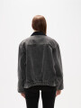 Campera Ralon Gris Oscuro