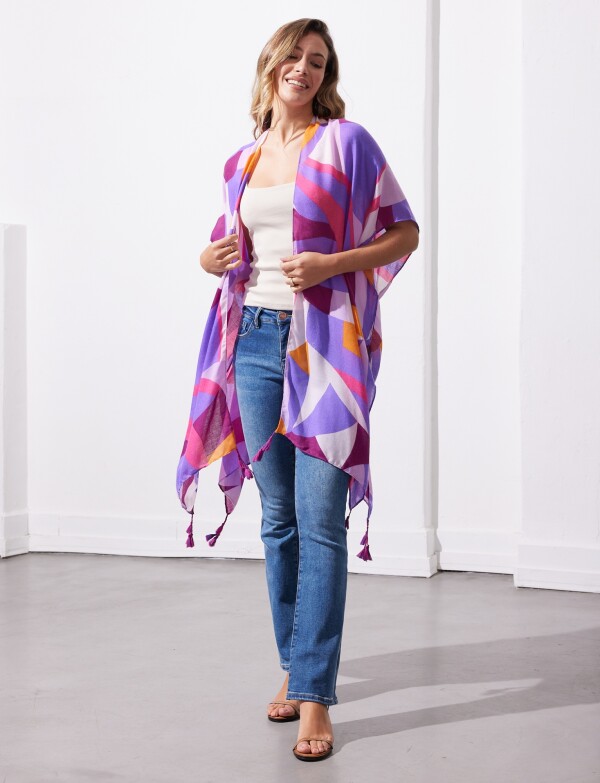 Kimono Printed LAVANDA/MULTI
