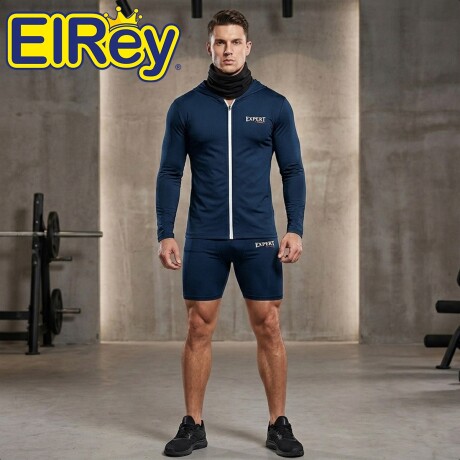 Conjunto Deportivo Termico X6 Psc Remera Calza Short Gris