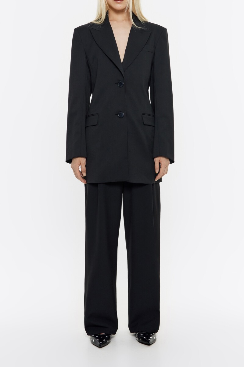 CHAQUETA SASTRE AJUSTADA Negro
