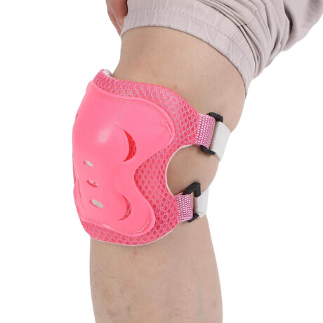 Set Protecciones 2 Rodillera +2 Codera +2 Muñequera Rosa