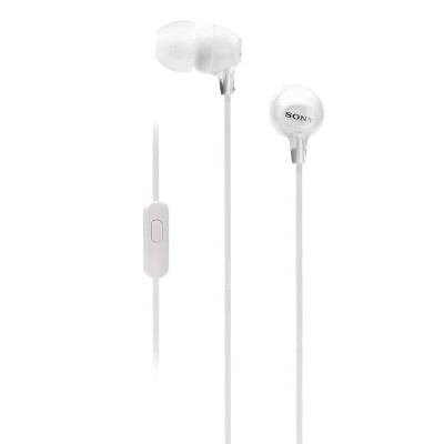 AUDÍFONO SONY, ALÁMBRICO BLANCO,MICRÓFONO INTEGRADO 001