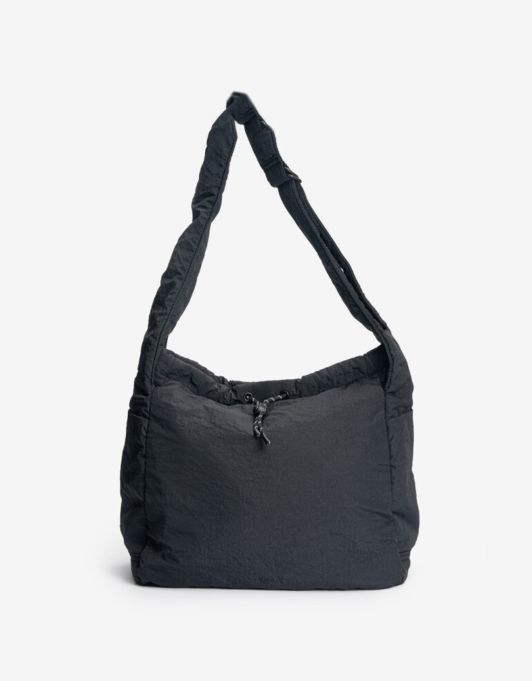 Saca Nylon Shopper Cona Sa De Hombro Regulable - Negro