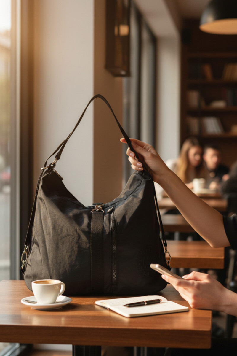 Bolso cartera mochila Negro