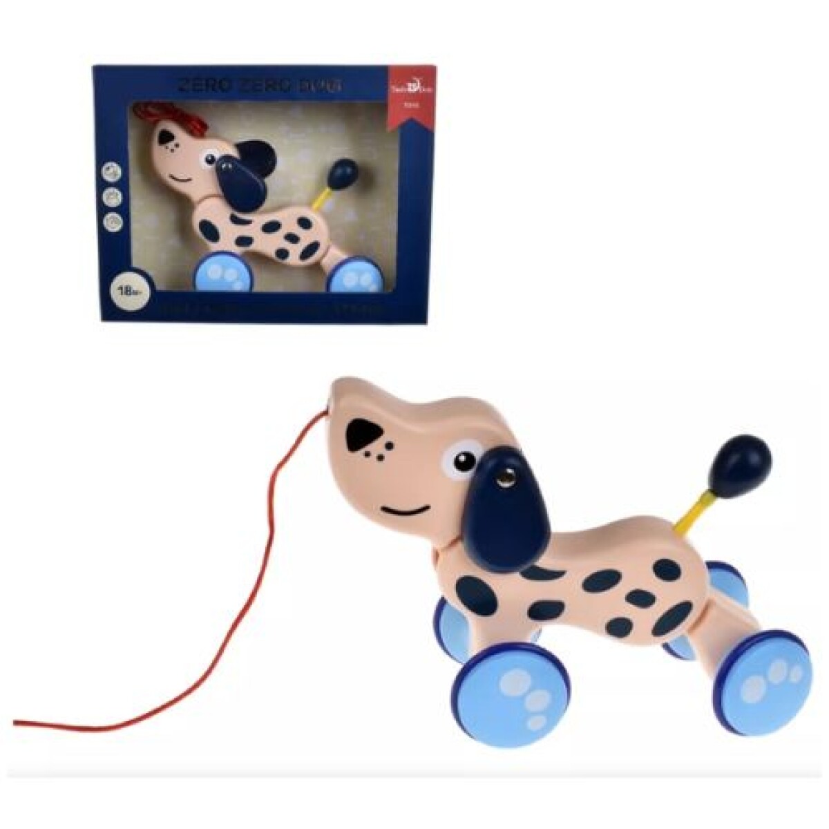 Animalito de arrastre para bebes y niños-Perro - Animalito De Arrastre Para Bebes Y Niños-perro 