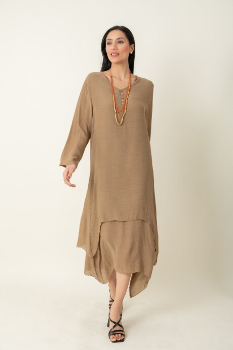 VESTIDO LOTUS Beige