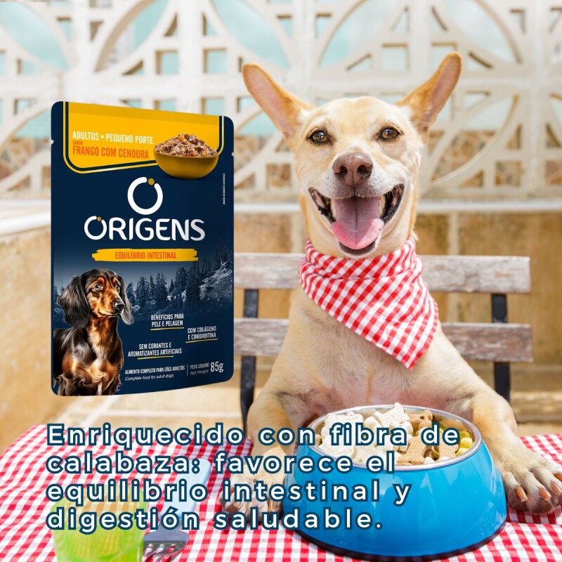 SALSA ORIGENS PERRO ADULTO 85 GR RAZAS PEQUEÑAS POLLO
