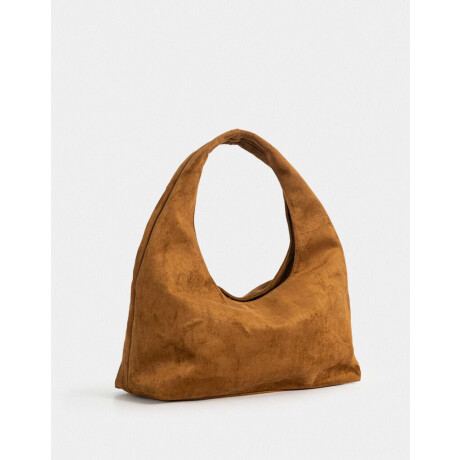 Bandolera Hobo Suede Marron Camel