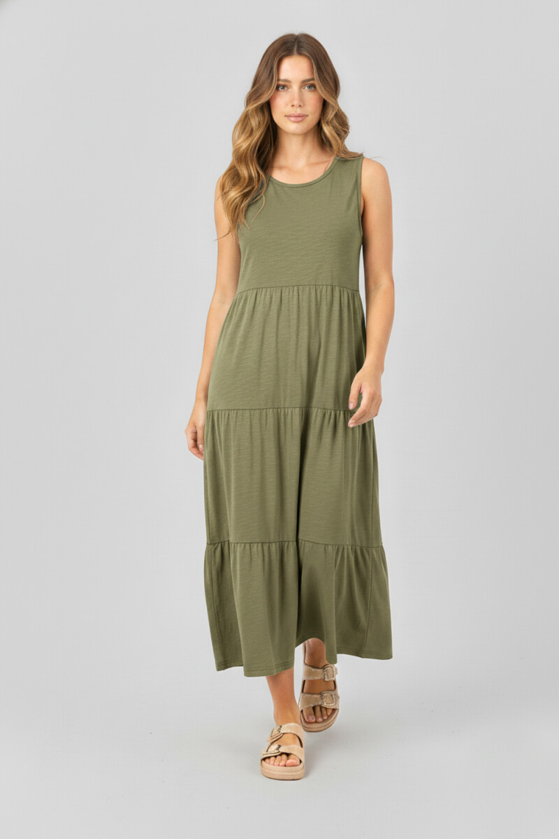 Vestido Cincelyv - Verde Oliva 