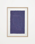 Cuadro Durkan de papel reciclado azul 50 x 70 cm
