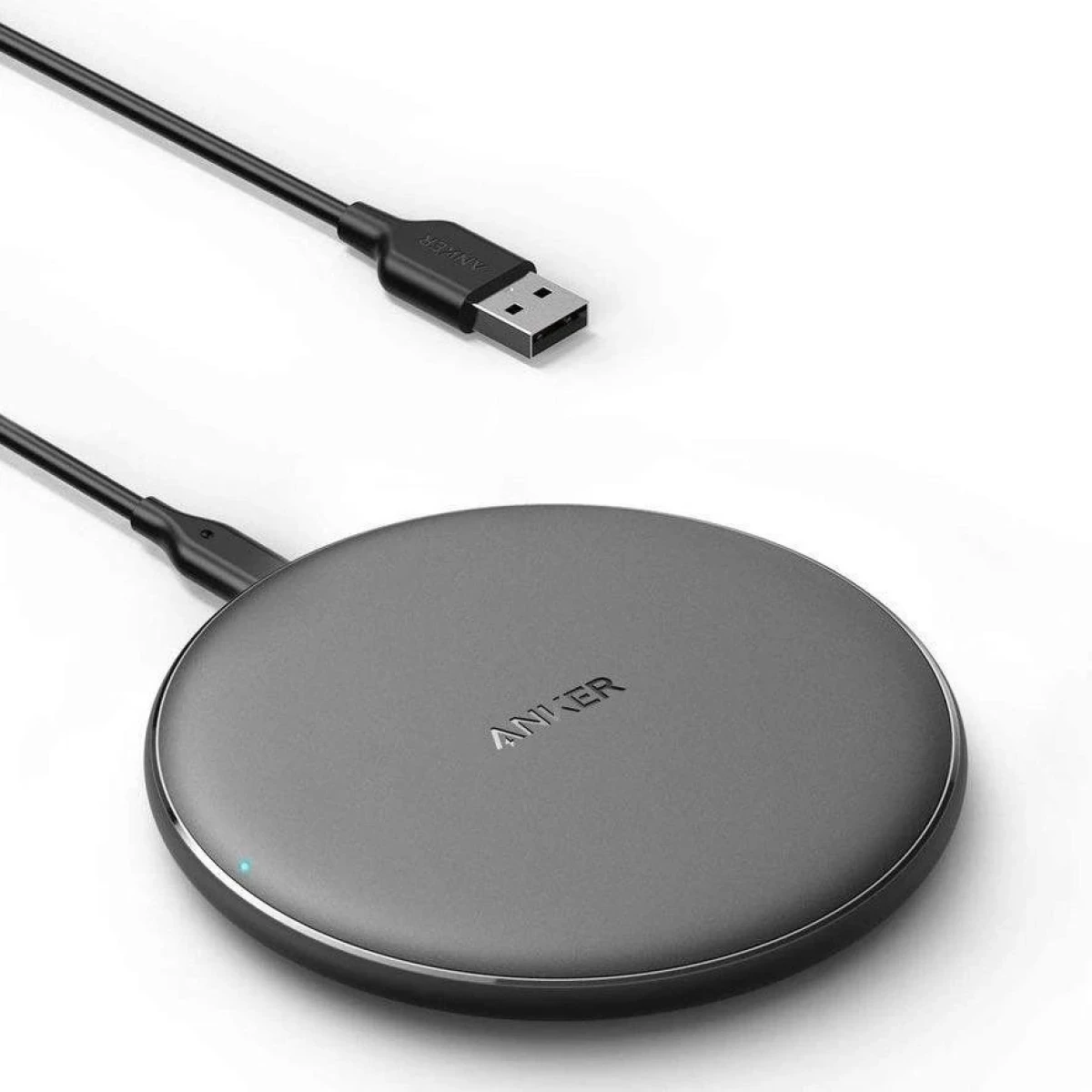 Base De Carga Inalámbrica ANKER 10W Con Cable Micro Usb - Negro 