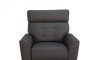 Poltrona Reclinable Eléctrica 100% cuero - Aurora Gris Oscuro