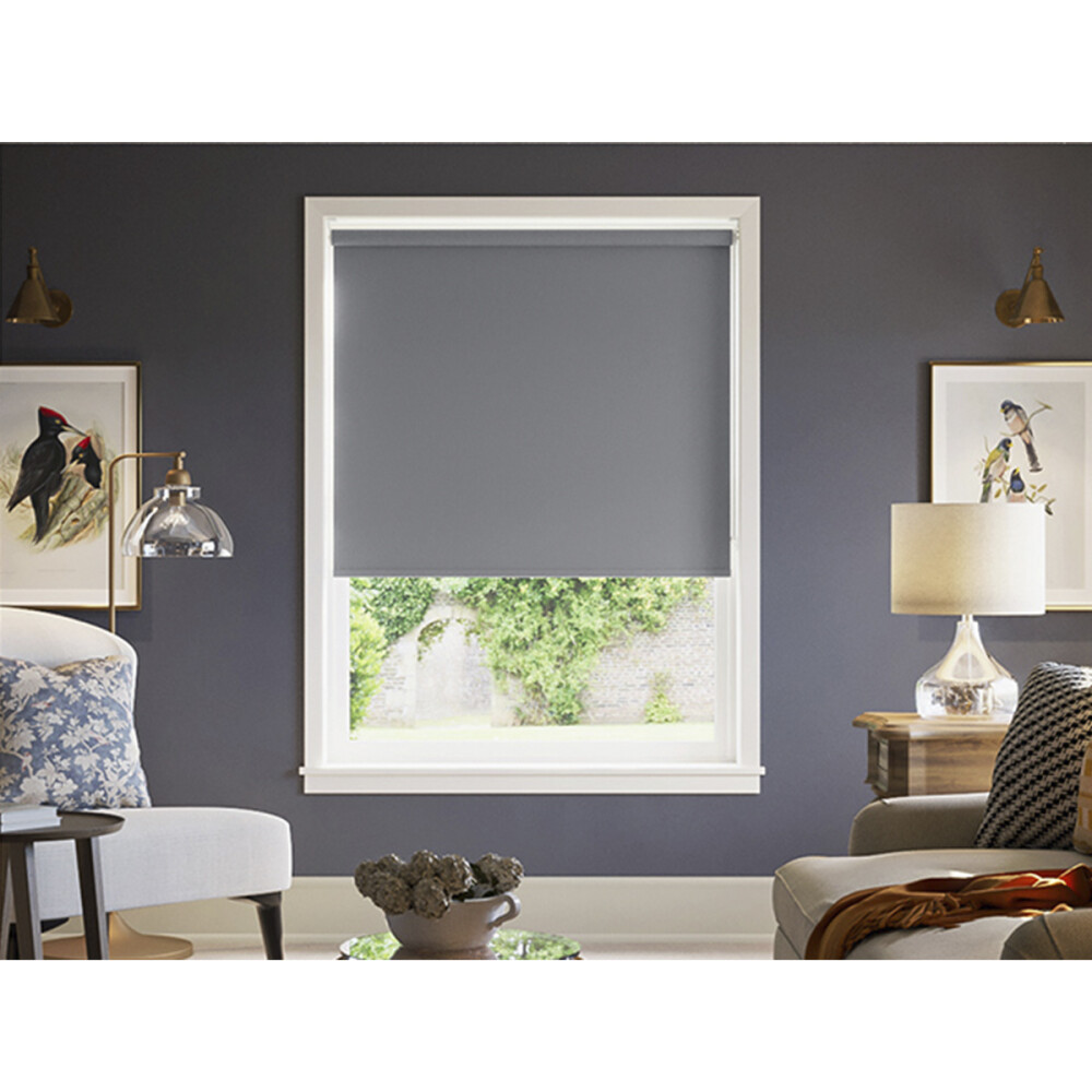 Cortina Blackout sistema roller 0.80x2.00m Gris