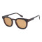 Lentes De Sol One Piece Cuadrado De Acetato Amarillo/Carey
