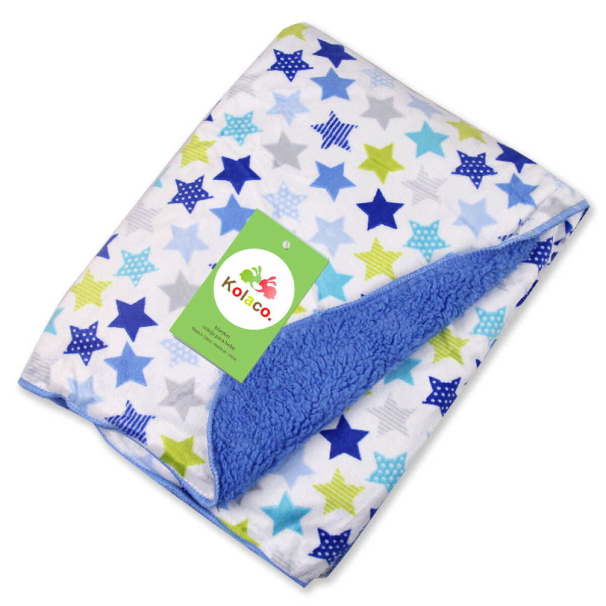 Manta De Bebe Con Sherpa - Azul 
