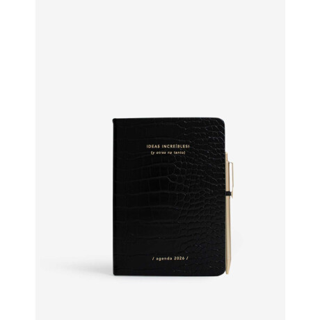 Agenda Croco 2026 Negro