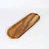 BANDEJA OVAL MARRON COMB 45X15X2CM Unica