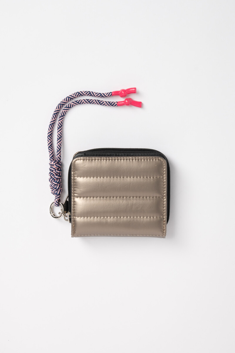 Billetera capitoneada Beige