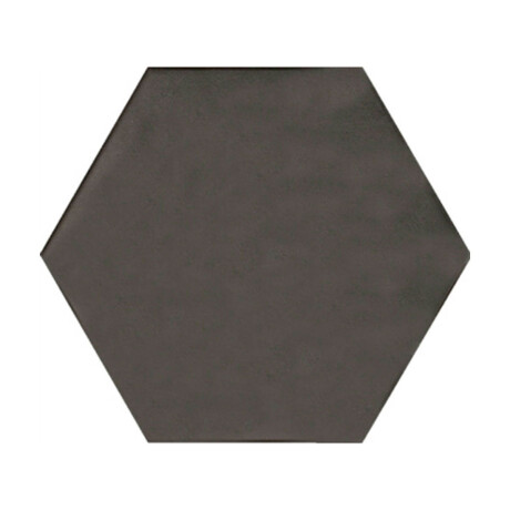 Porcelanato Hexagonal Negro Mate 19.8X22.8Cm Piso Pared GAMAS DE NEGRO