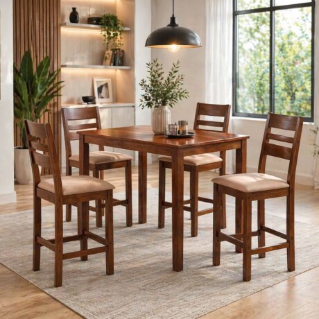 JUEGO DE COMEDOR BEGONIA MESA + 4 SILLAS JUEGO DE COMEDOR BEGONIA MESA + 4 SILLAS