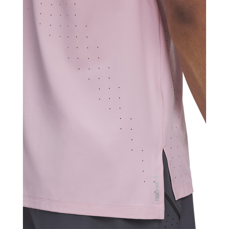 UA LAUNCH ELITE SHORTSLEEVE-PNK PNK-647
