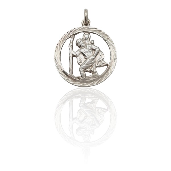 Dije San Cristóbal-Plata 925-Sin Piedra-CP3067 Sinpiedra