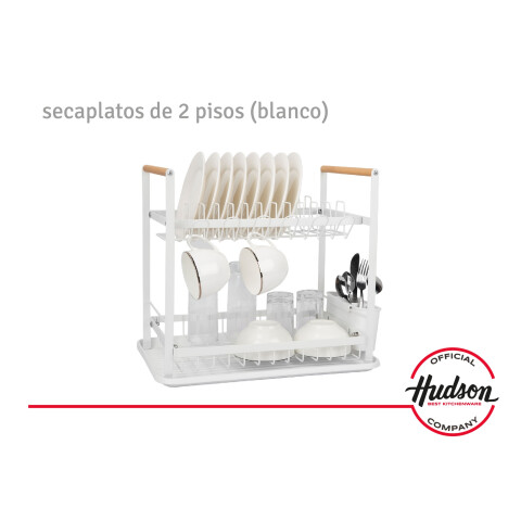 Escurridor De Platos Blanco 2 pisos Madera Escurridor De Platos Blanco 2 pisos Madera