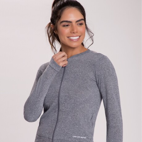 CHAQUETA DE PUÑOS GRIS