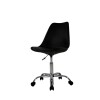 Silla Eames Lumax Para Oficina Con Ruedas Y Altura Ajustable Diseño Ergonómico Negro