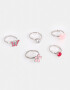 Anillos Infantiles No sustentable Set De Anillos Kids Shine - Plateado