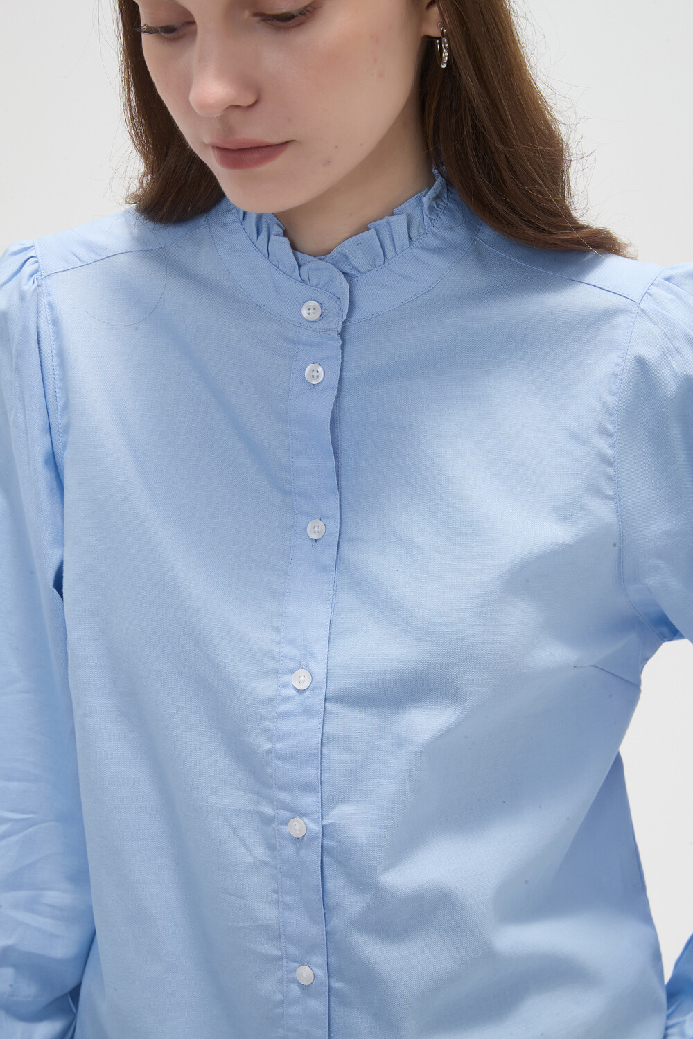 Camisa Siren Celeste Claro