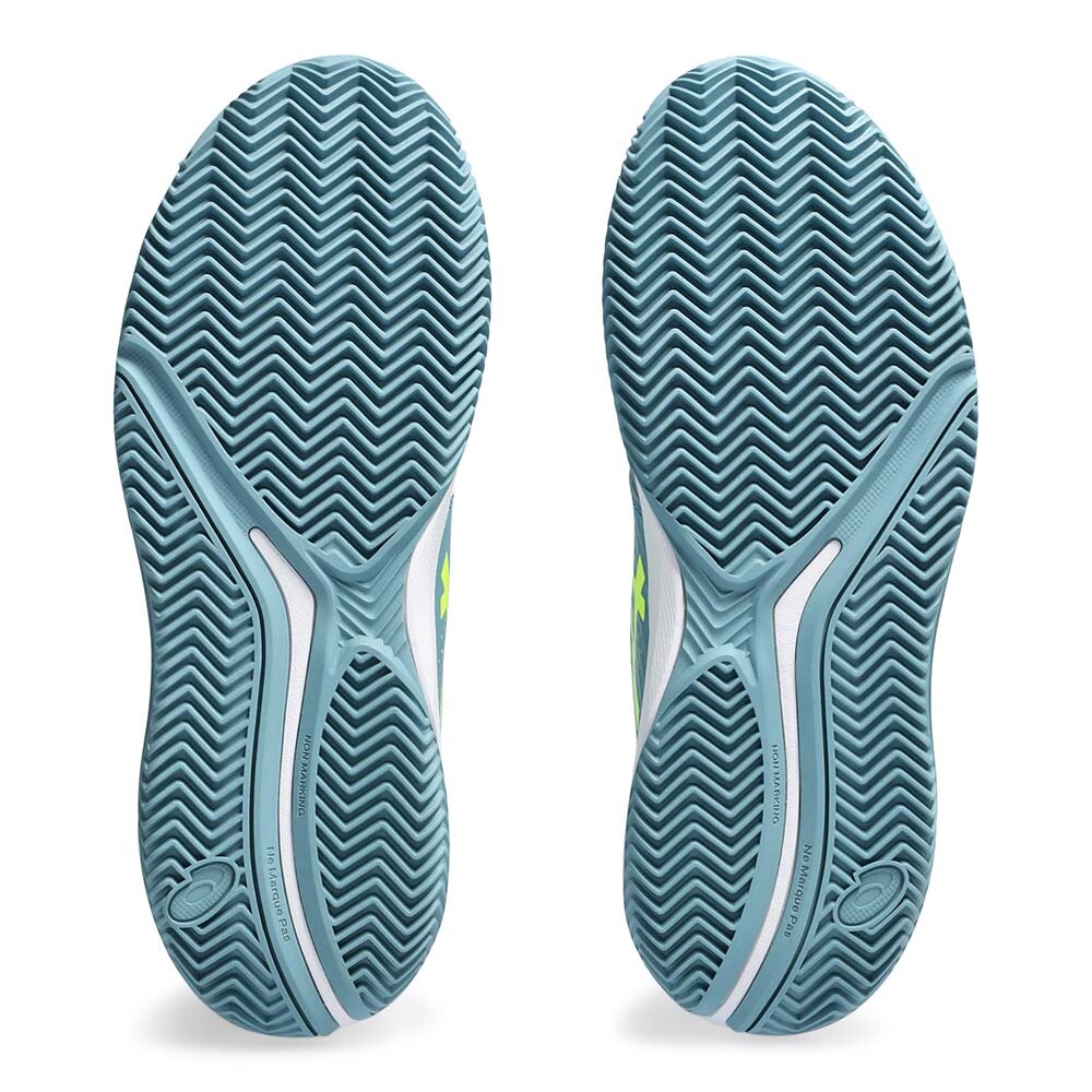 GEL Challenger 14 Clay - Mujer Gris Blue/safety Yellow