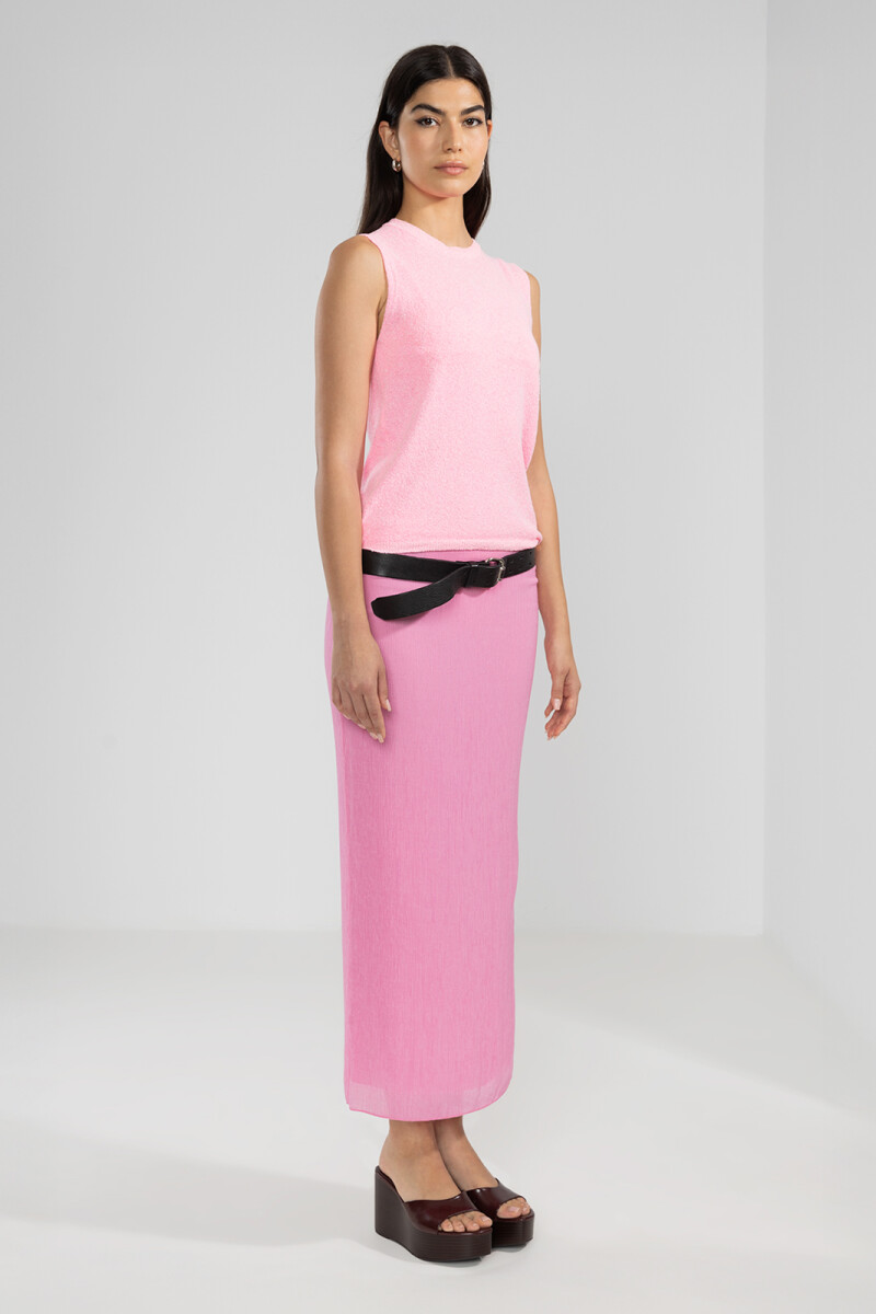 TEE KNIT TOP Cadaques Bubblegum