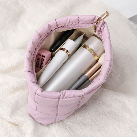 Neceser puffer estilo sobre Rosado