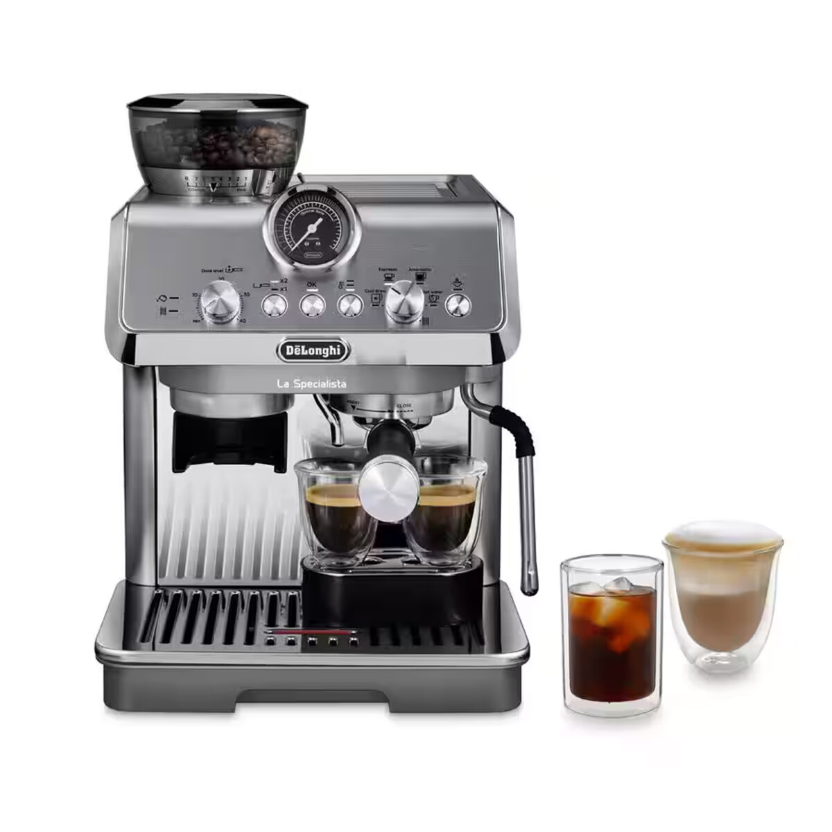 Cafetera Delonghi Especialista Mini Arte EC9255.MB - Gris Inox 
