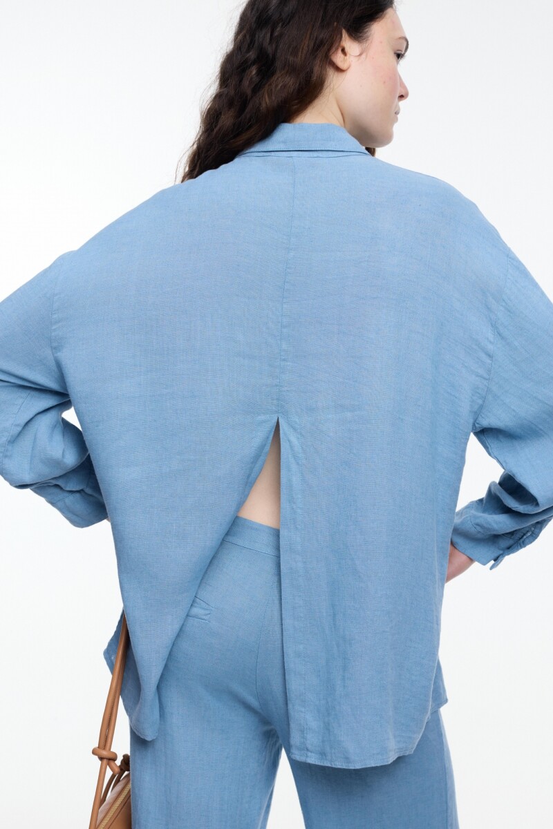 CAMISA ABERTURA Azul