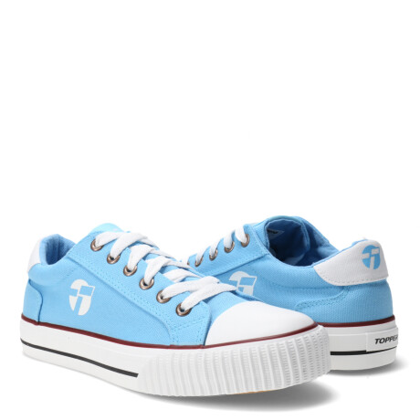Championes de Hombre Topper Wagon Tenis Celeste - Blanco