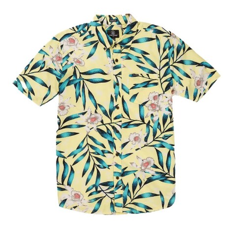 Camisa Volcom Tropical Amarillo