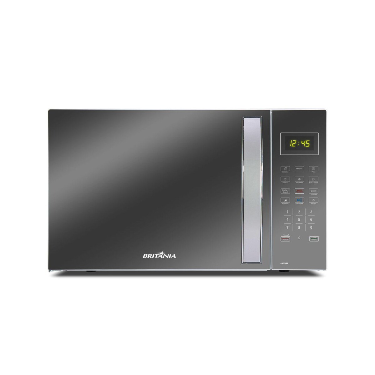 Microondas con puerta espejada 34 Lts. Britania 