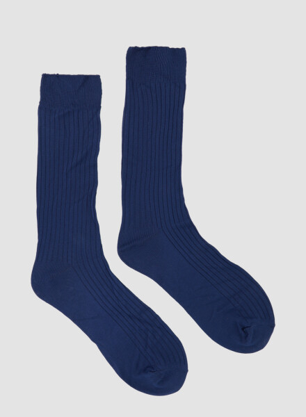 Medias de vestir sin elástico Azul