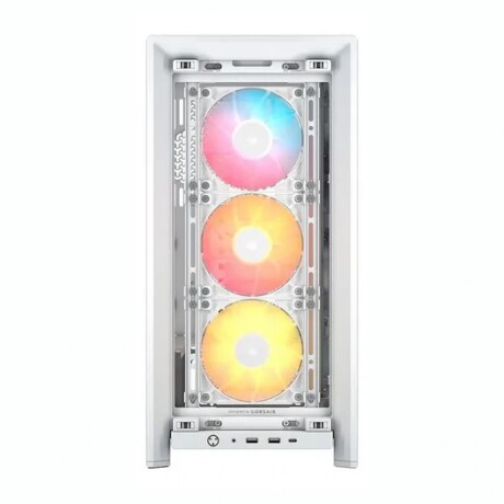 GABINETE CORSAIR FRAME 4000D RS ARGB Gabinete CORSAIR Frame 4000D RS ARGB 3 Ventiladores De Rendimiento RS120 - White