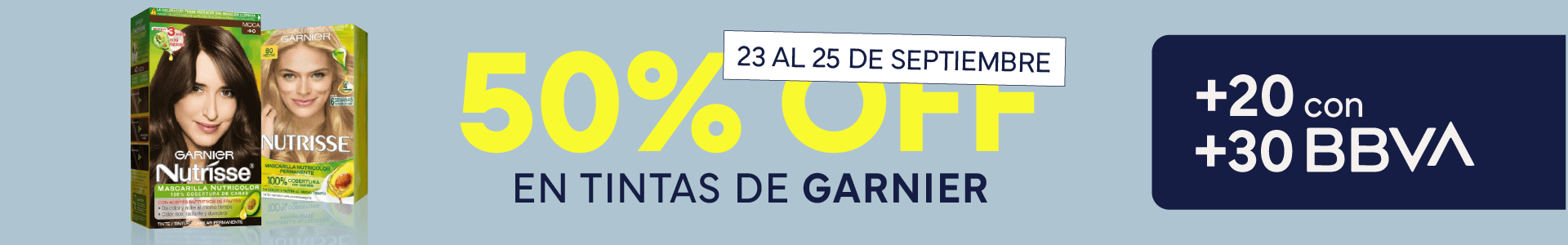 GARNIER 50% OFF