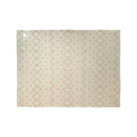 Alfombra Natural 122X178Cm Puntos Zigzag