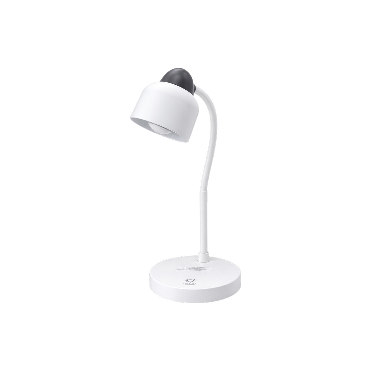 Lámpara de escritorio clasica blanca y gris - Blanco 